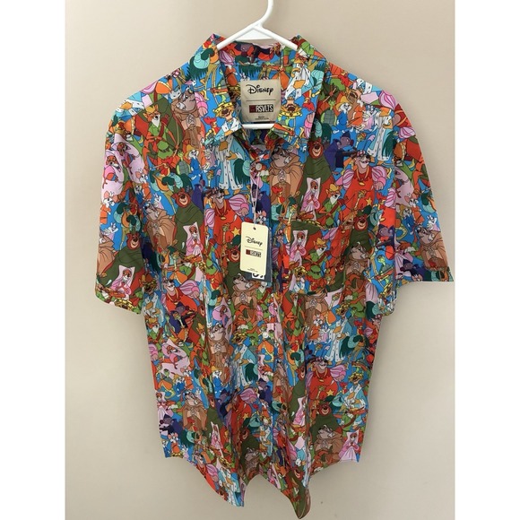 RSVLTS Other - RSVLTS DISNEY ROBIN HOOD WELCOME TO NOTTINGHAM KUNUFLEX CAMP SHIRT XL